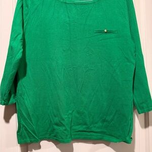 Cable & Gauge Emerald Green Top